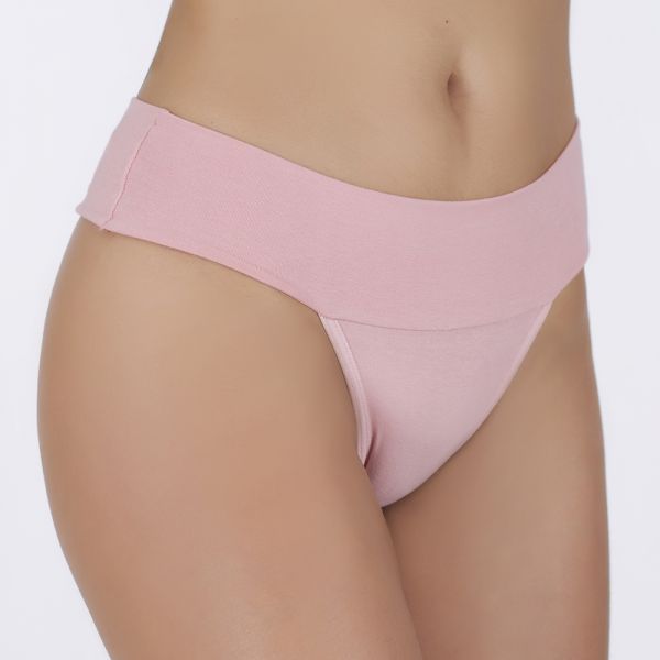 Tanga Pala Dupla Romance em Algodão Egípcio