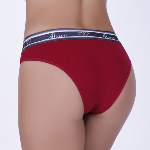 Tanga em Algodão Egípcio Rubi com Elástico Personalizado